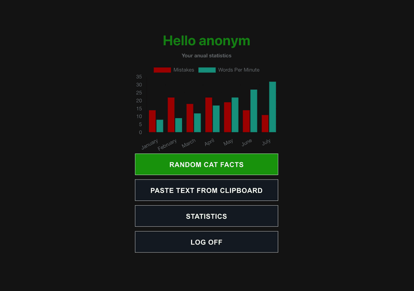 Touch Typing App